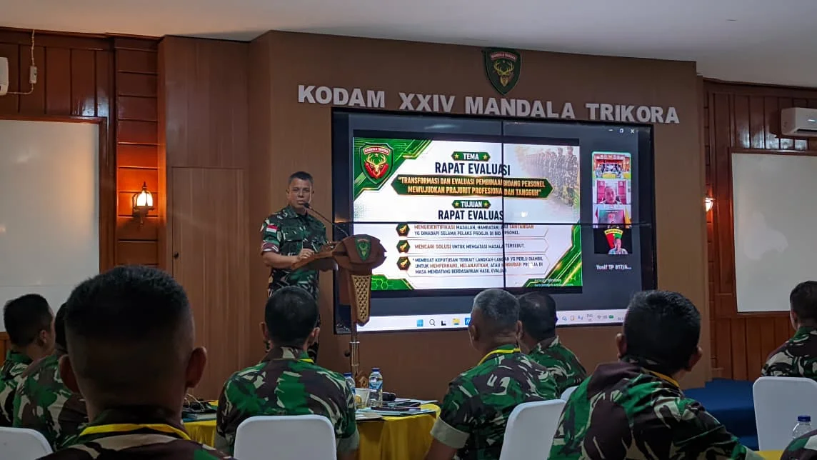 “Pembinaan Personel yang Profesional dan Terukur Menjadi Kunci Keberhasilan Tugas,” Aspers Kasdam XXIV/MT