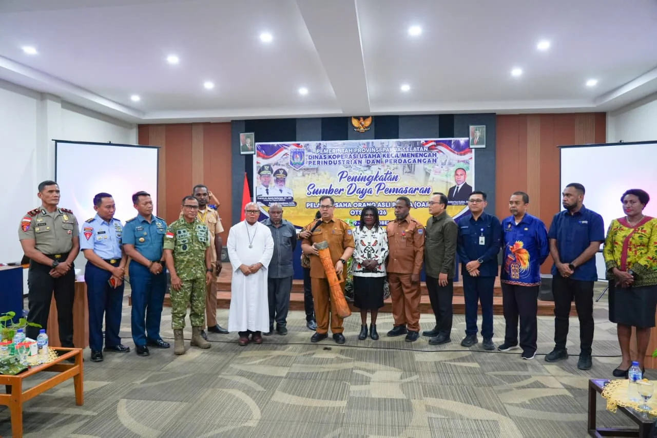 KODAM XXIV/MT DUKUNG PEMBERDAYAAN PELAKU USAHA OAP, PERKUAT DAYA SAING EKONOMI PAPUA SELATAN