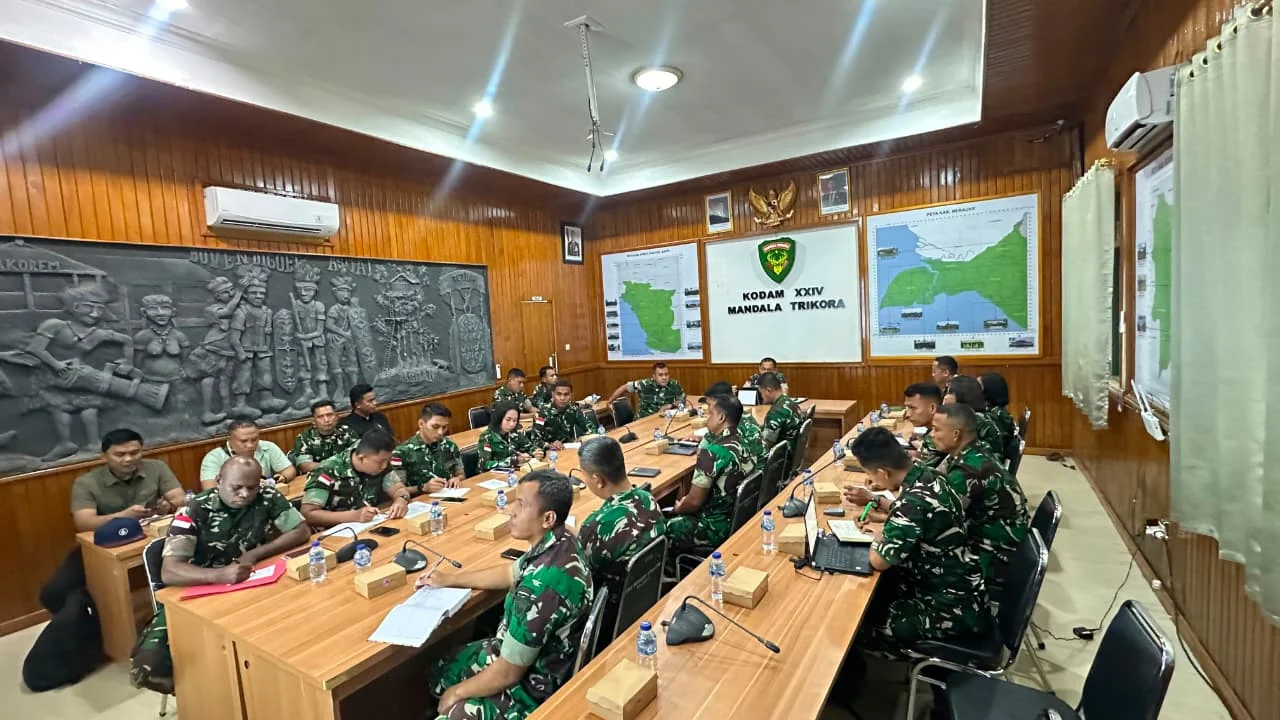 “Evaluasi Menyeluruh Jadi Kompas Pengabdian Prajurit,” Asrendam XXIV/MT Tegaskan Arah Pembenahan Satuan