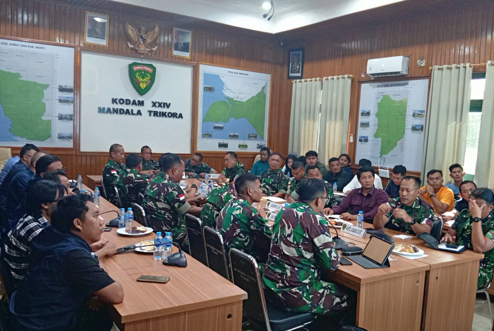 Kasdam XXIV/MT Pimpin Rapat Program Cetak Sawah Rakyat, Perkuat Sinergi Wujudkan Ketahanan Pangan