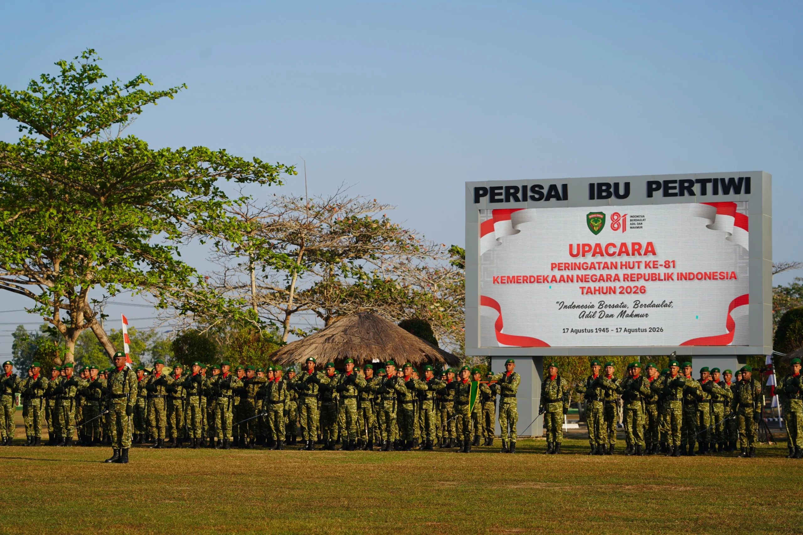 HUT ke-81 RI, Kodam XXIV/MT Teguhkan Disiplin dan Pengabdian