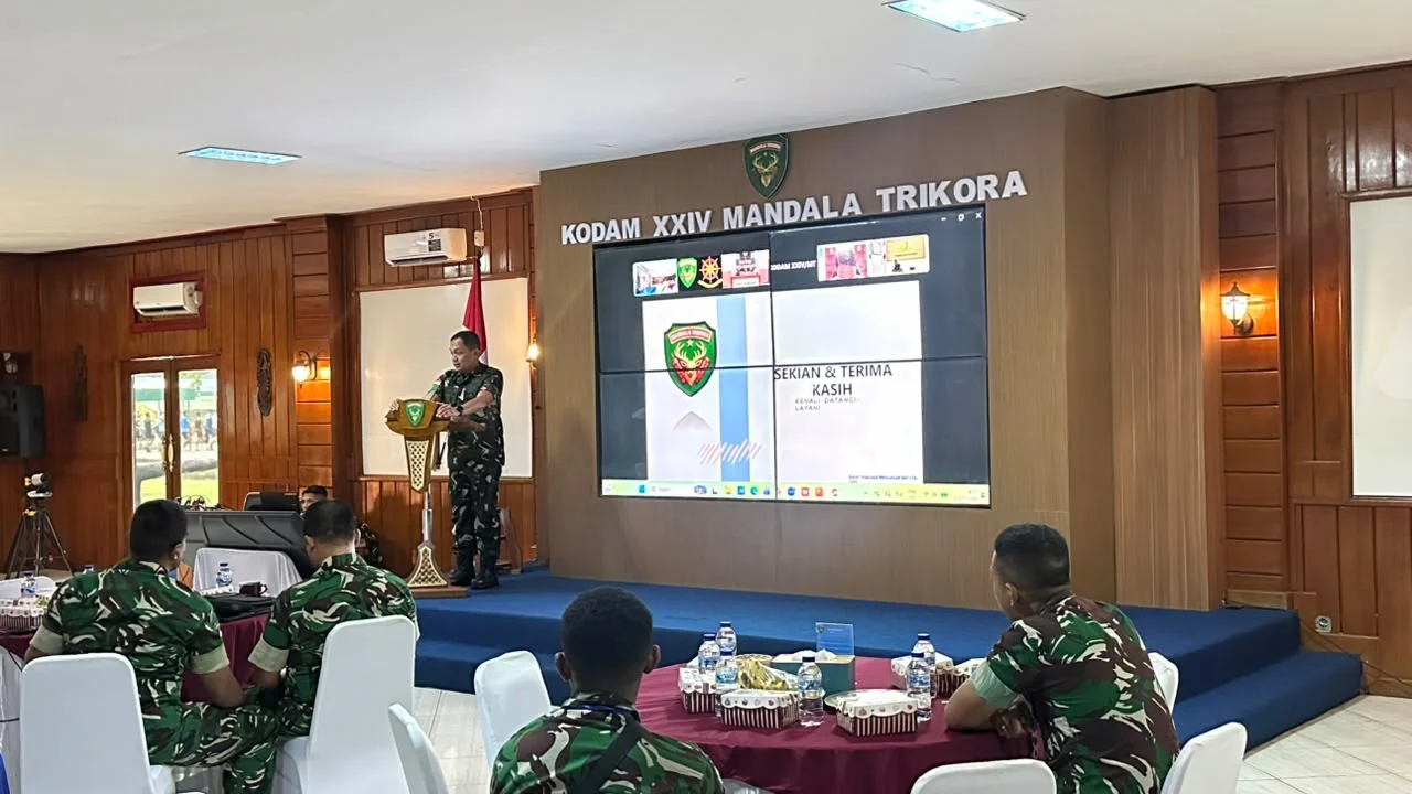 "Evaluasi Bukan Sekadar Administrasi, Tapi Langkah Strategis Tingkatkan Kinerja Satuan," Asrendam Kodam XXIV/MT