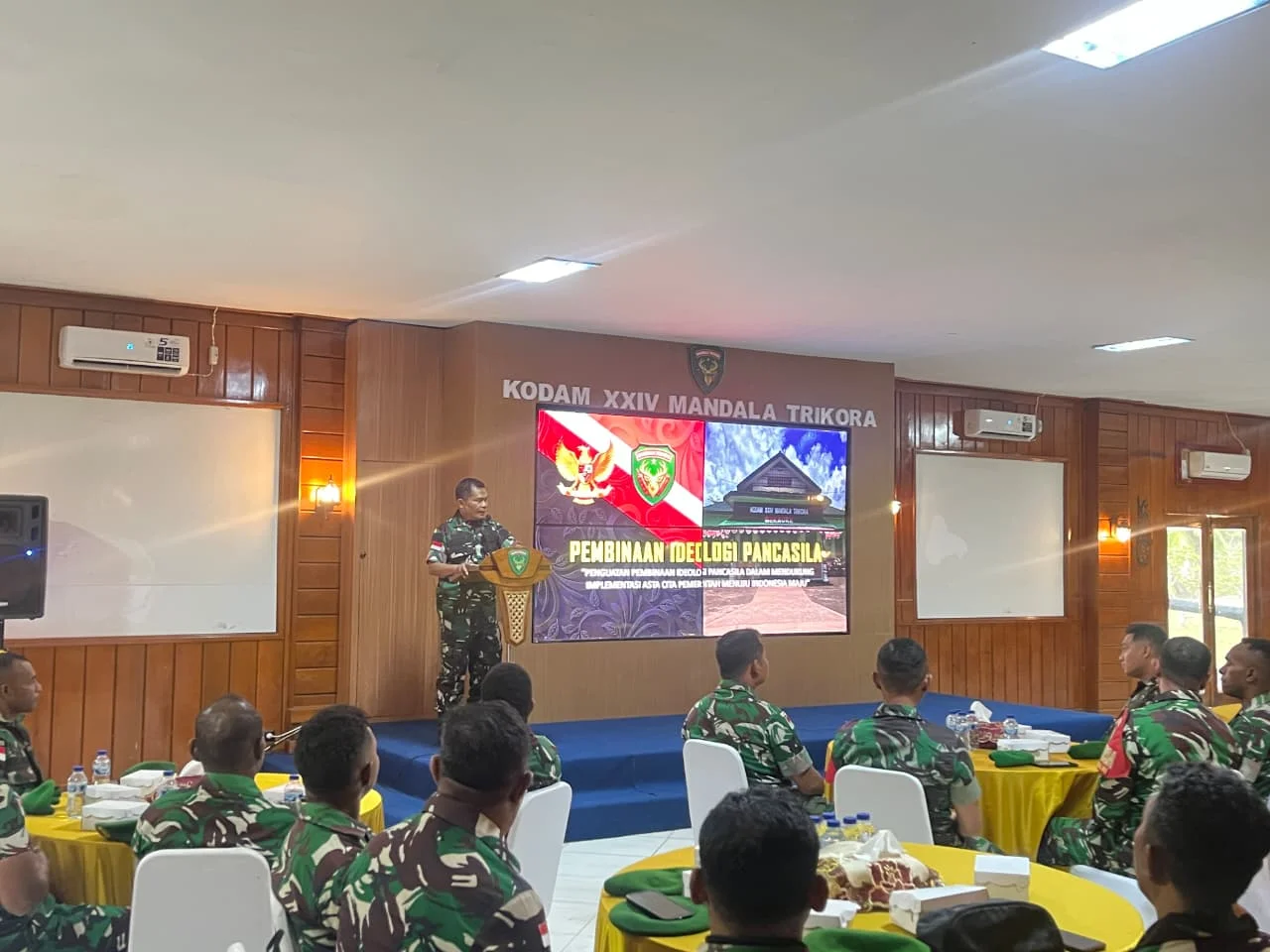 Kodam XXIV/MT Perkuat Ideologi Pancasila bagi Babinsa untuk Dukung Asta Cita Pemerintah