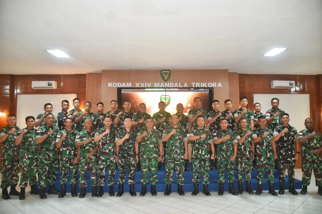 Keberhasilan Pembinaan Teritorial Harus Diukur dari Dampaknya bagi Rakyat, Aster Kasdam XXIV/MT Pimpin Evaluasi Progjagar Bidang Teritorial Semester I TA 2026