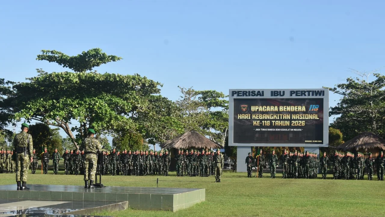 Pangdam XXIV/MT Pimpin Upacara Harkitnas ke-118 Tahun 2026, Tegaskan Pentingnya Kedaulatan Informasi dan Perlindungan Generasi Bangsa