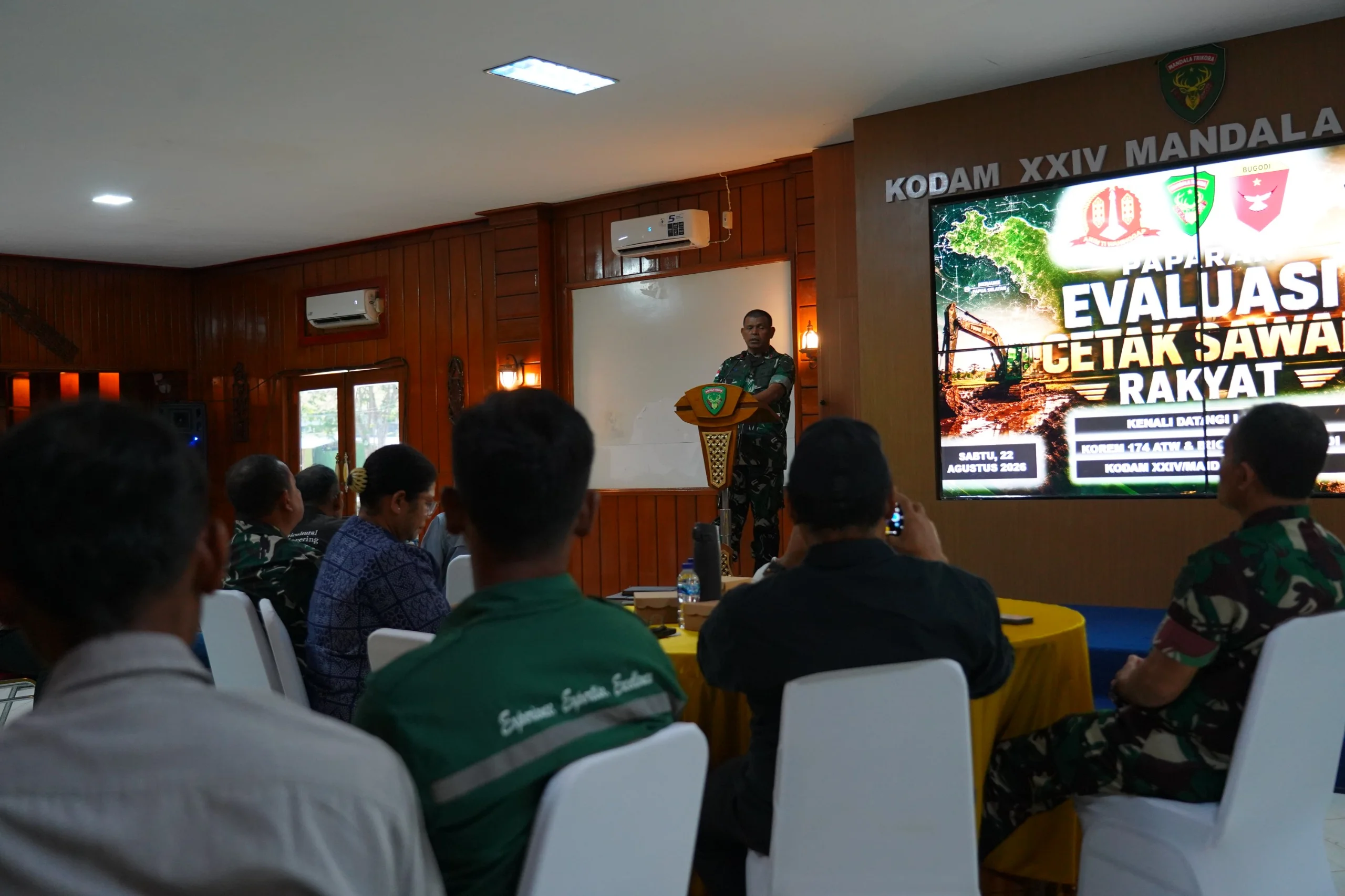Evaluasi Cetak Sawah Harus Berpijak pada Kondisi Nyata di Lapangan, Tegas Pangdam XXIV/MT