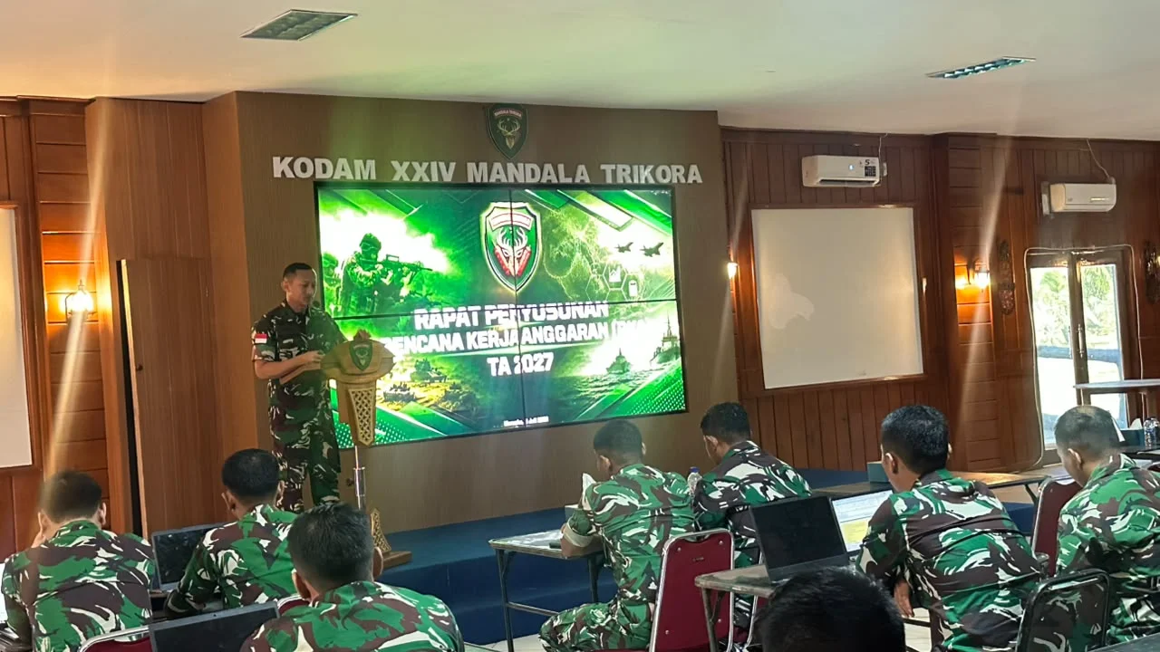 Kodam XXIV/Mandala Trikora Mulai Susun RKA TA 2027 Guna Mendukung Tugas Pokok TNI AD